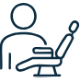 One patient at a time focus icon