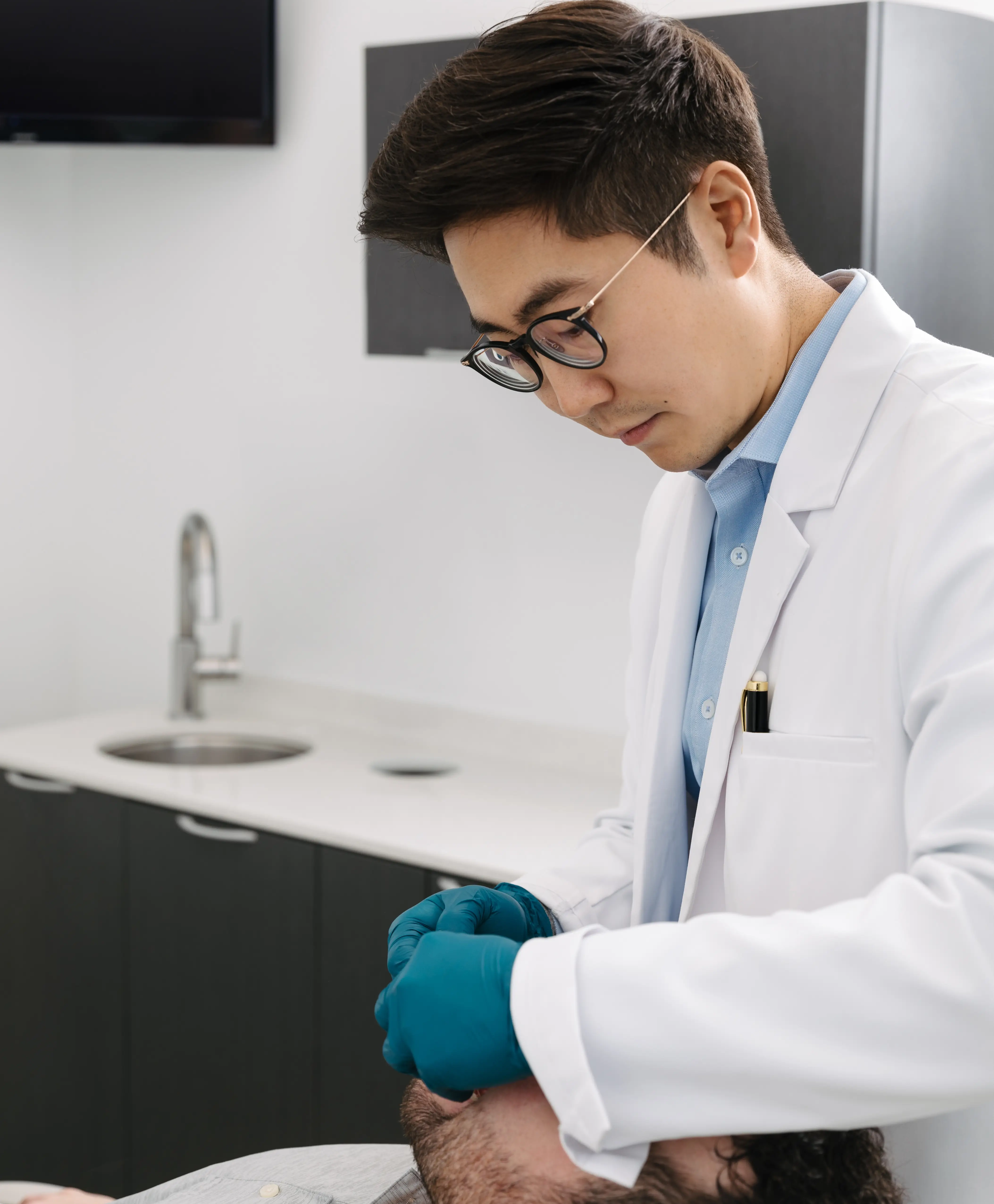 patient before dental cleaning at Livewell dental