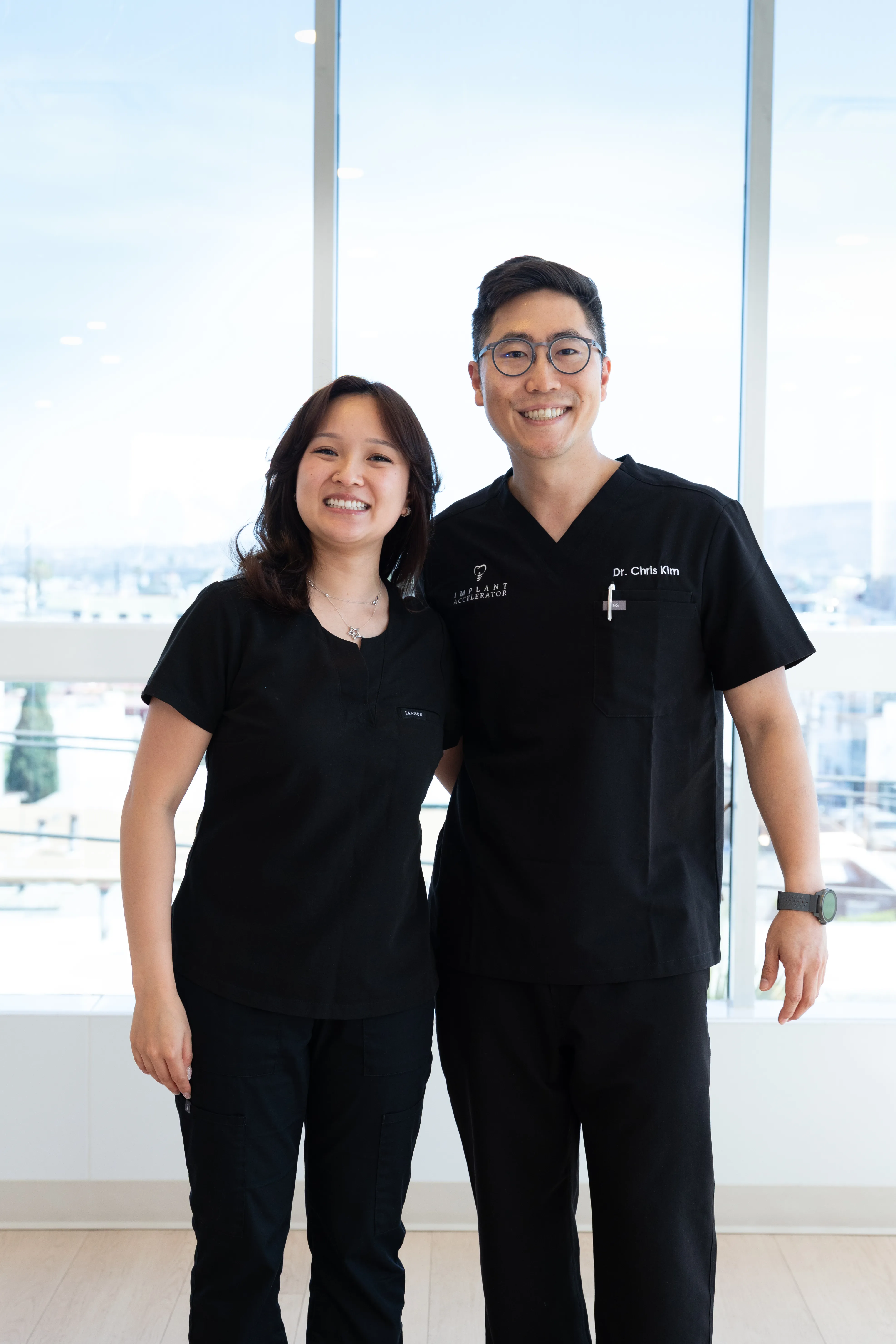 Dr. Chris Kim at implant training course