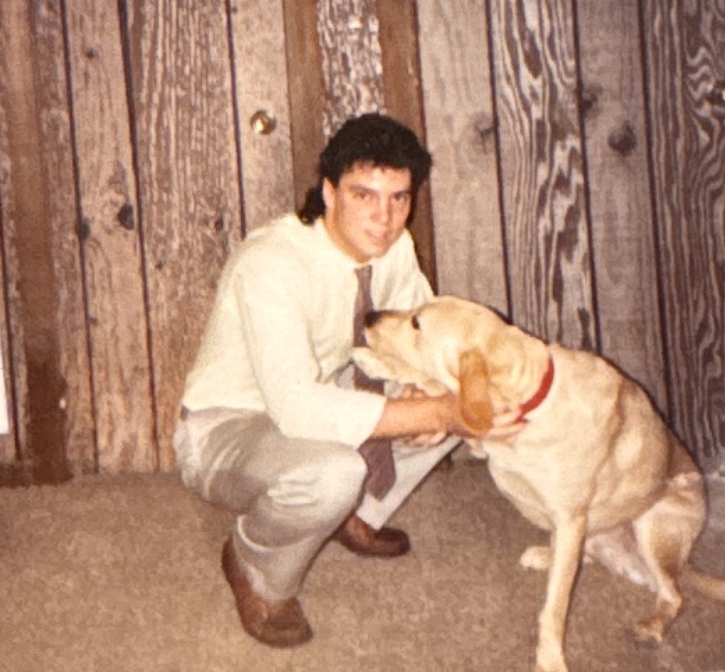 Adam and PJ in high school before an event