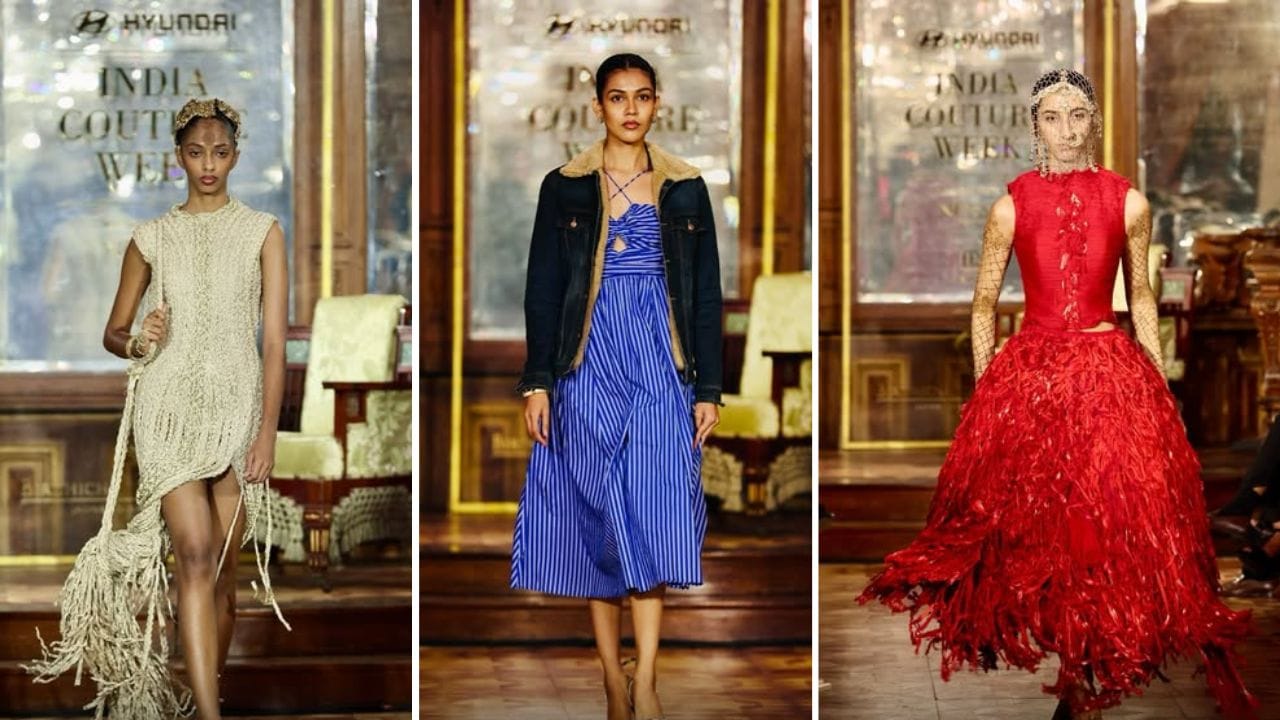 India Couture Week 2026 — Anamika Khanna couture collection on the runway