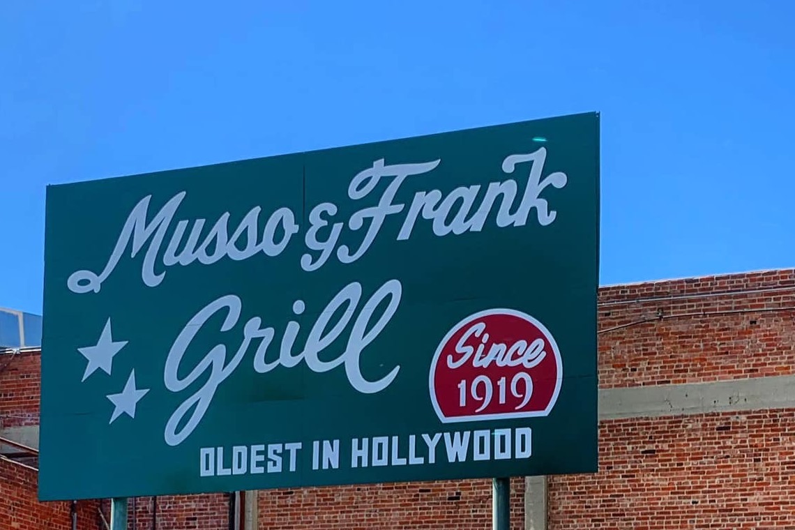 Musso & Frank Grill Hollywood interior — the legendary red leather booths of Hollywood’s oldest restaurant, est. 1919