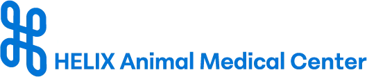 HELIX Animal Medical Center logo with blue stylized design and text.