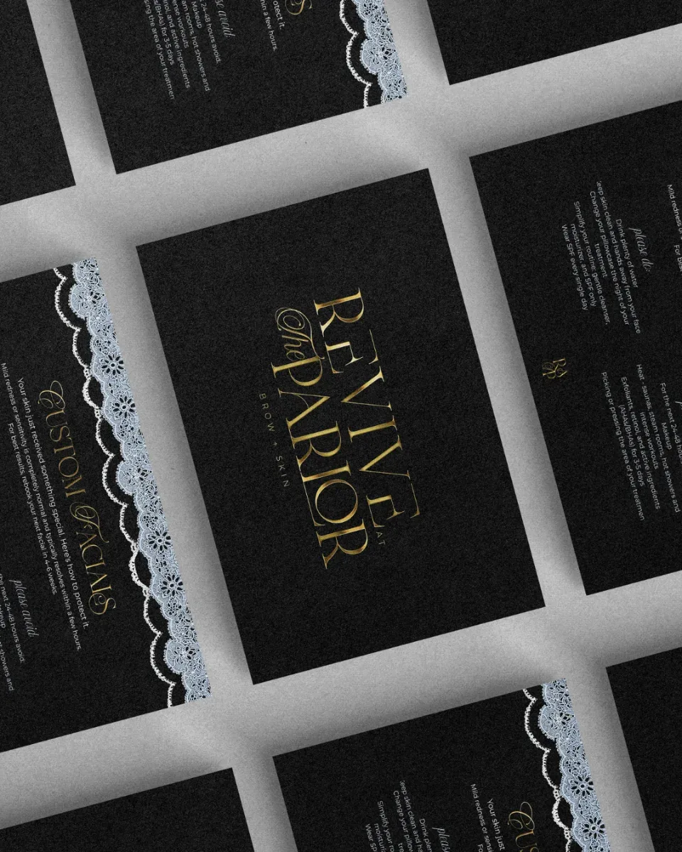 Revive at the Parlor brand mockup
