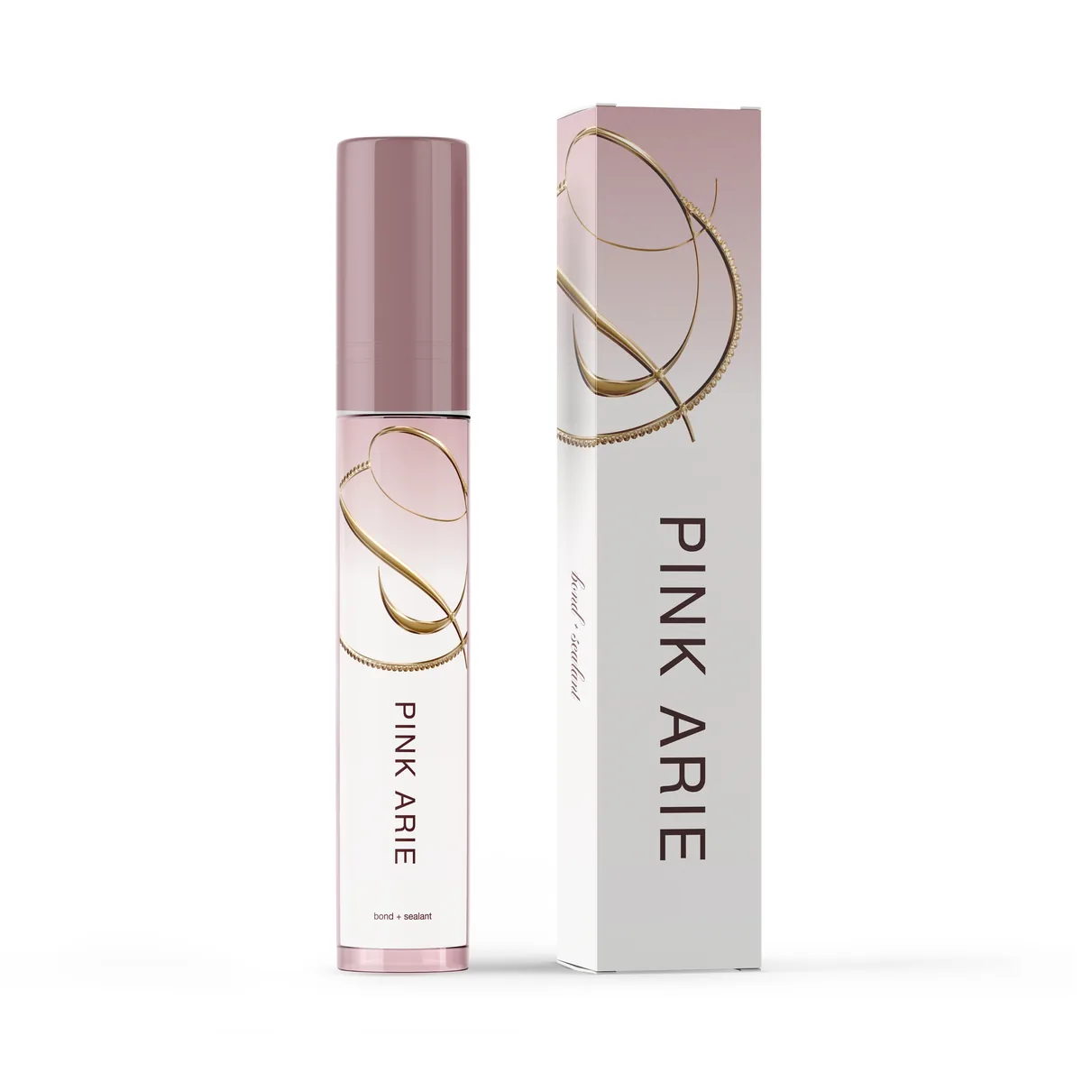 Pink Arie Beauty brand in use