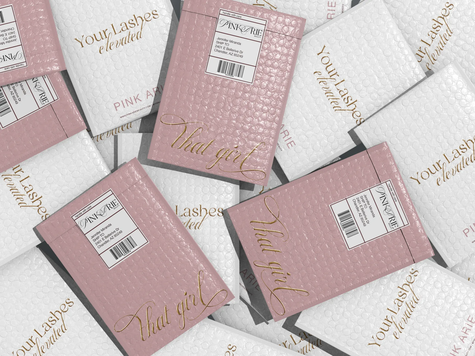 Pink Arie Beauty packaging