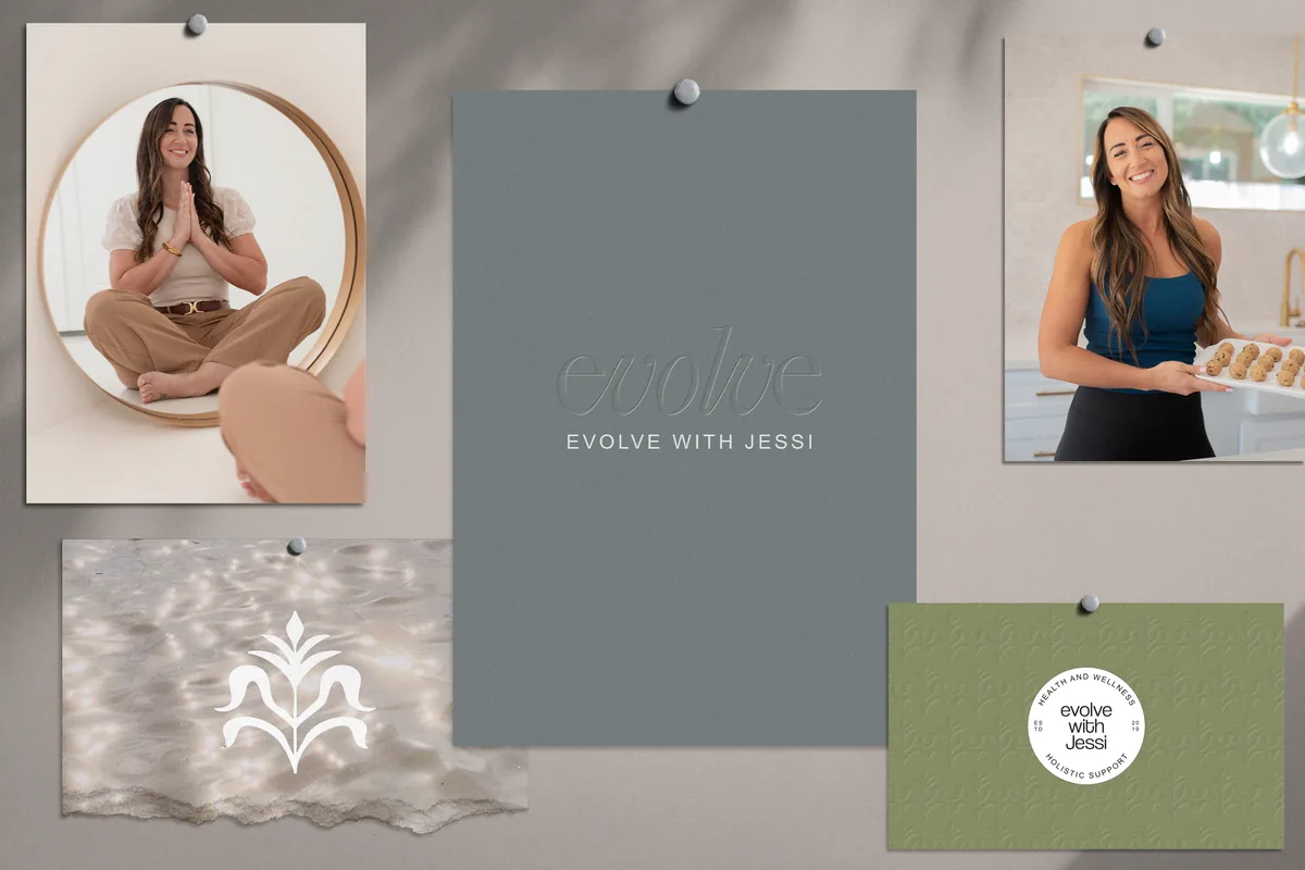 Evolve with Jessi brand in use