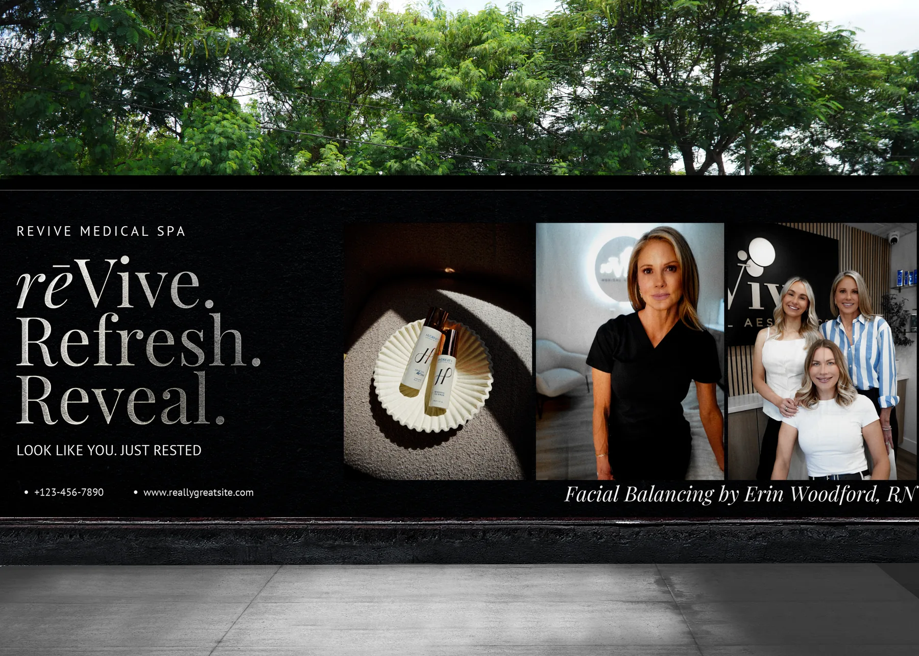 ReVive Medical Aesthetics brand in use
