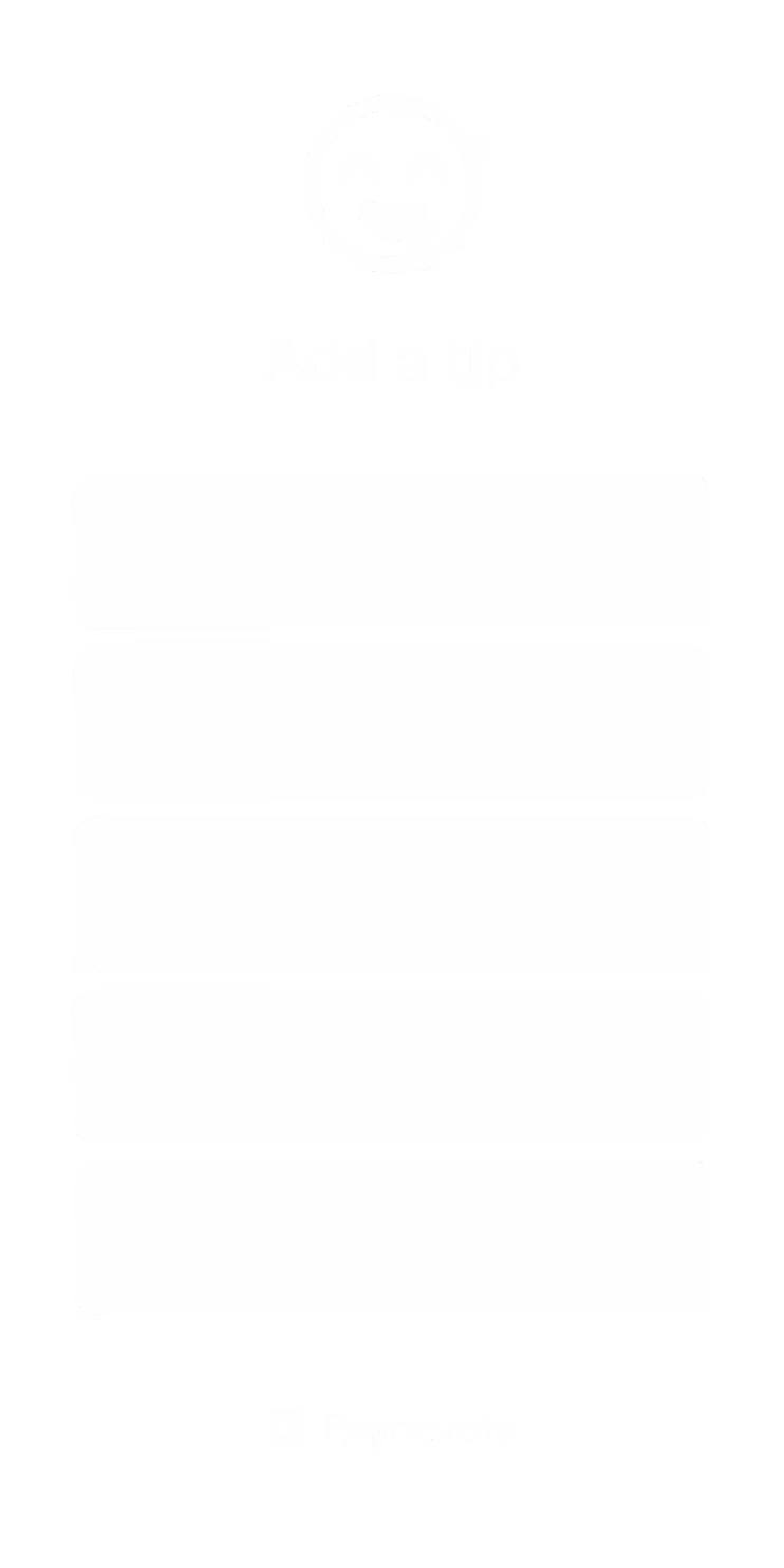 List of five Android operating system versions shown with robot icons and check marks.