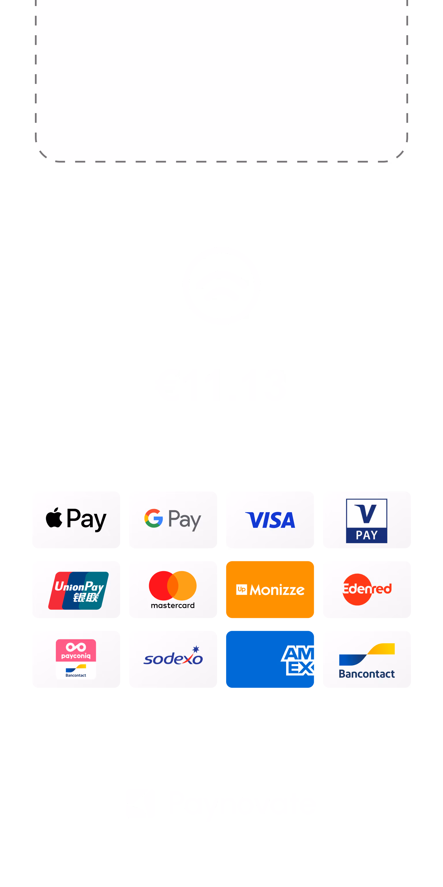 Digital payment interface showing €11.13 amount with multiple payment method icons and Paynovate logo.
