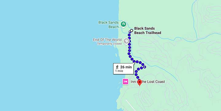 Black Sands Beach to Shelter Cove