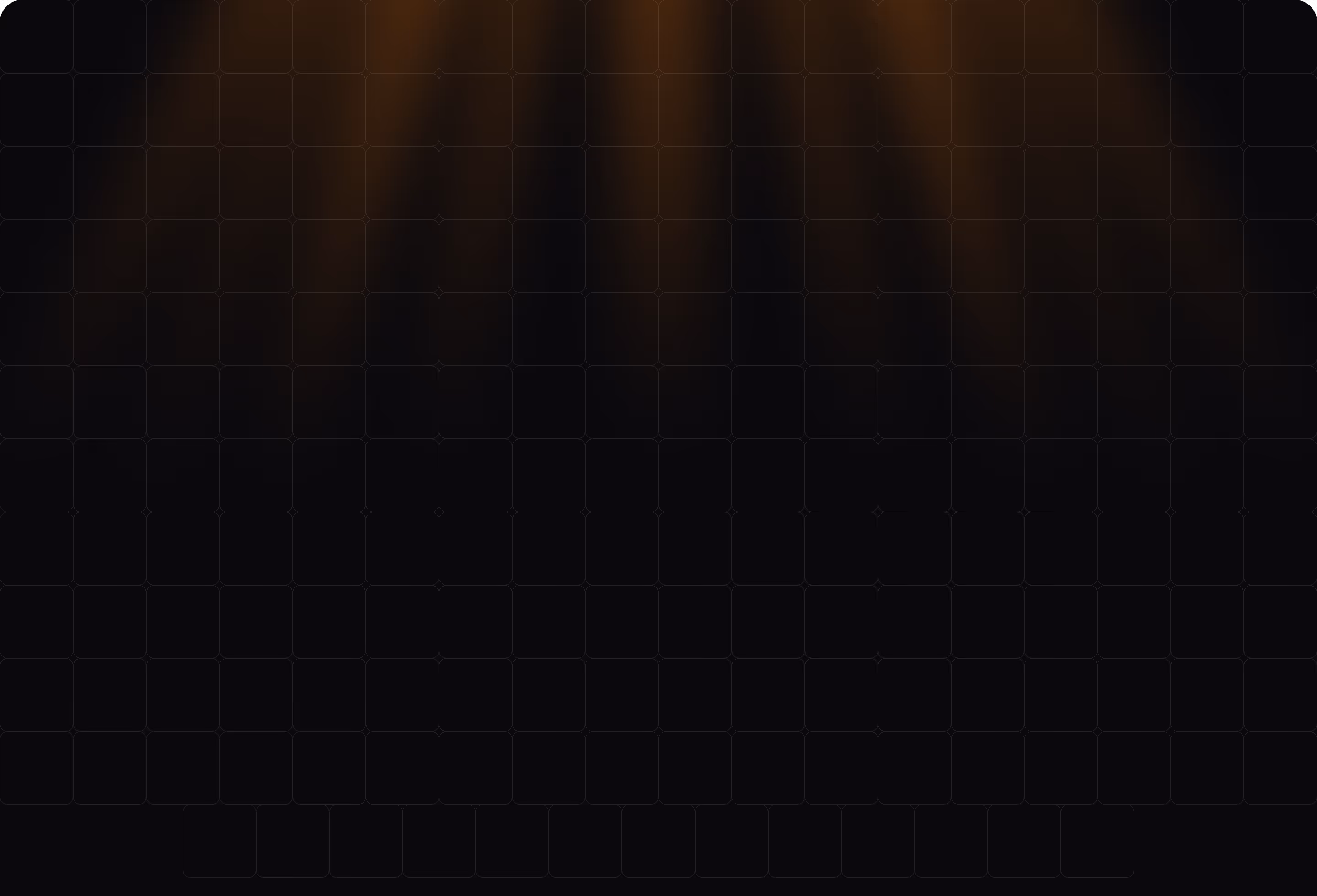 Dark abstract background with subtle glowing orange shapes resembling stylized flames or petals.