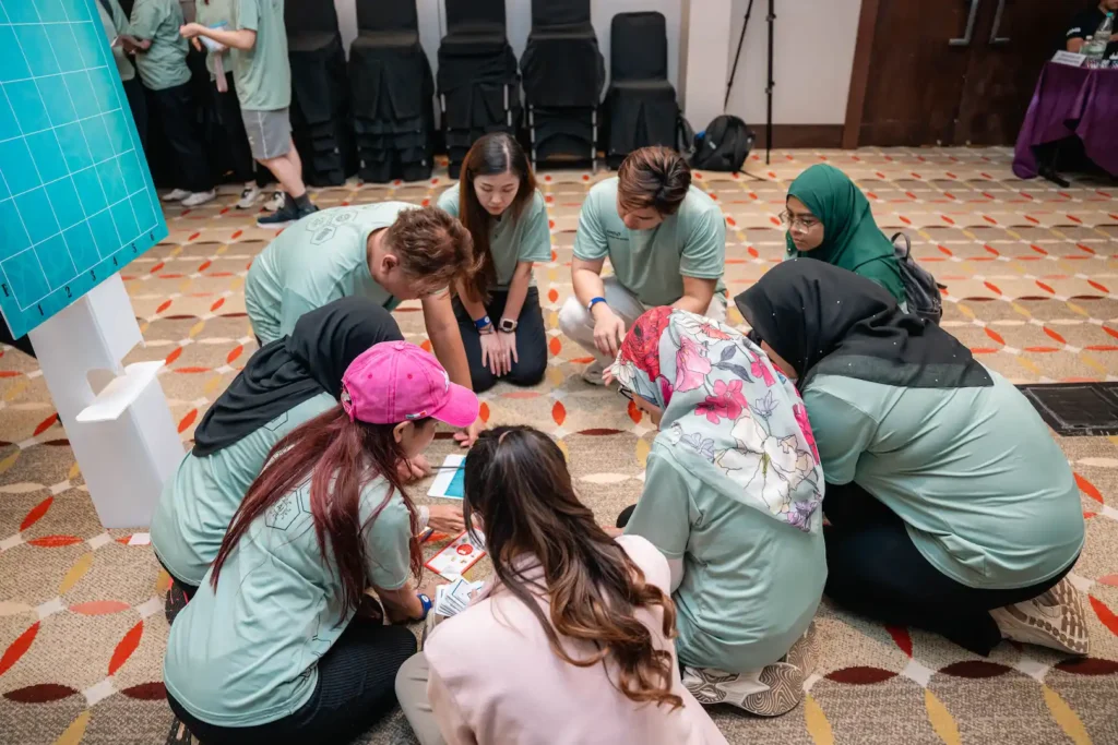 discussing during activity begin