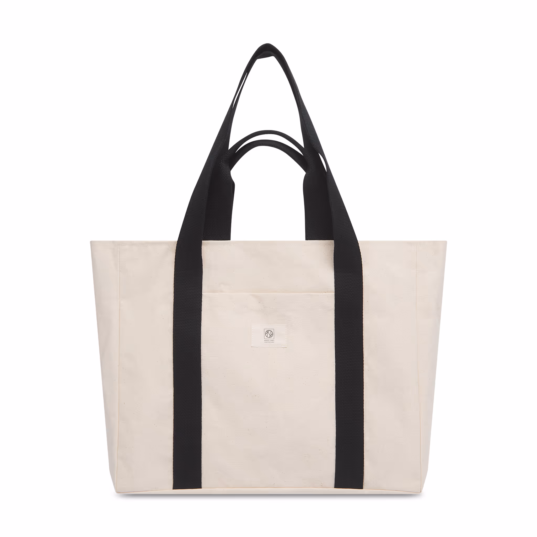 Plain fabric glasgow tote bag blank used for product demonstration