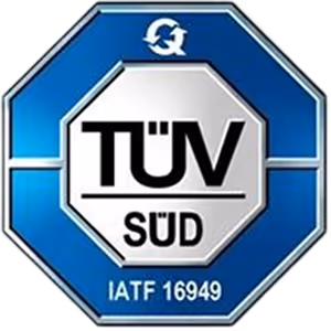 TÜV SÜD Zertifizierungszeichen für IATF 16949 Standard.