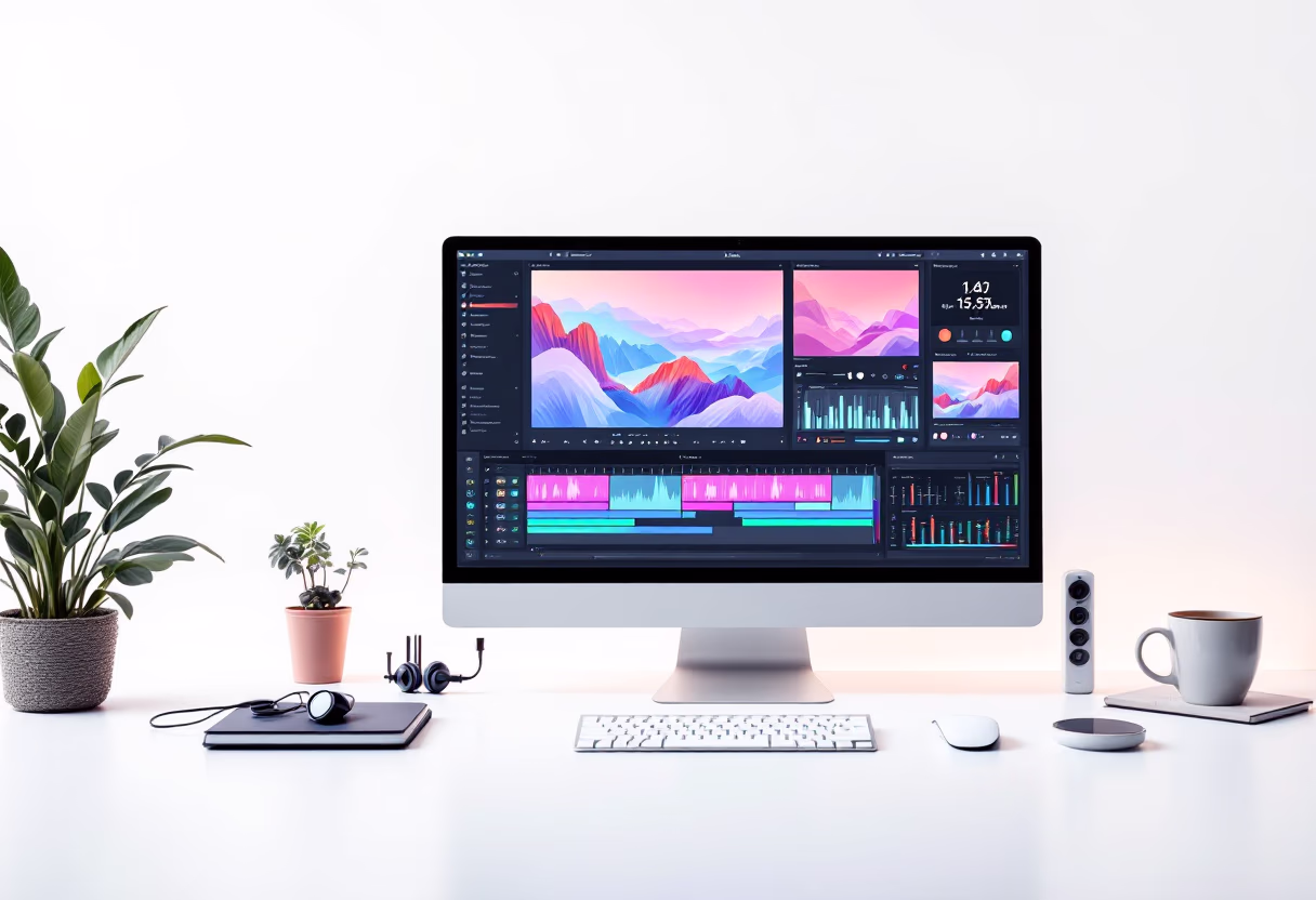 [digital project] image of editing software on a screen (for a music studio)