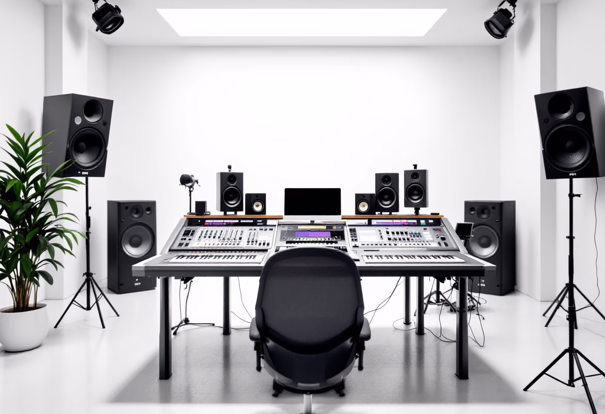 image of studio room (photography) (for a music studio)