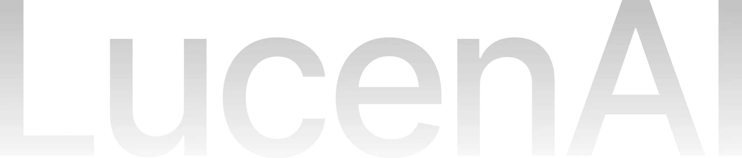 LucenA company logo with stylized 'A' on a black background.