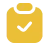 Yellow padlock icon symbolizing security on a white background.
