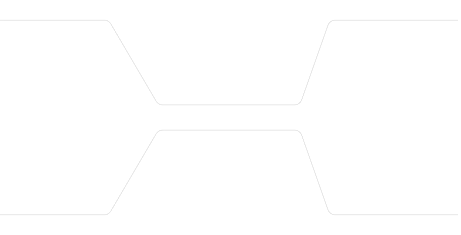 A white symmetrical hourglass shape on a black background with pixelated edges.