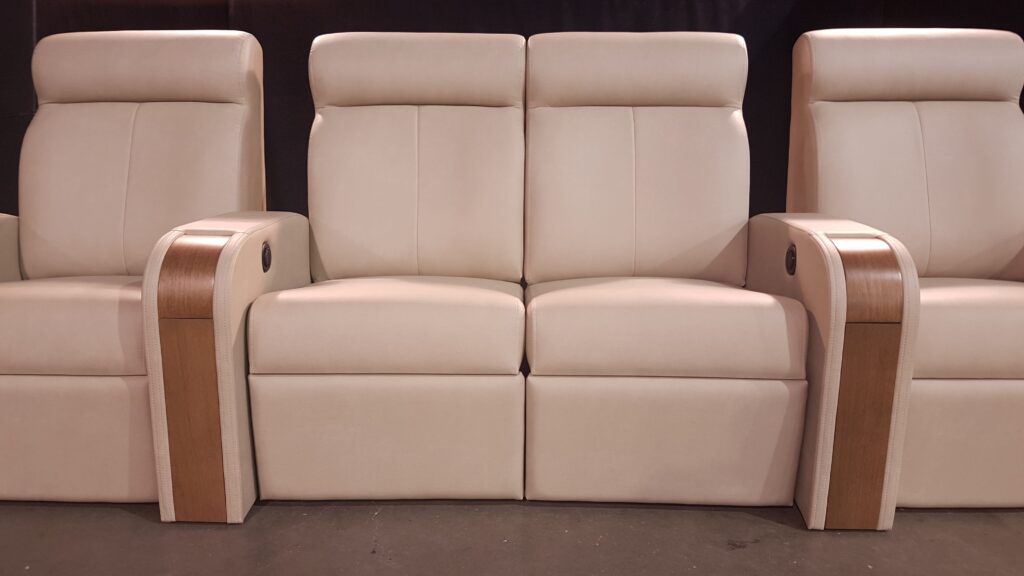 silk leather home theater seating