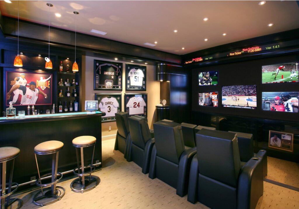 Media room with Elite HTS recliners