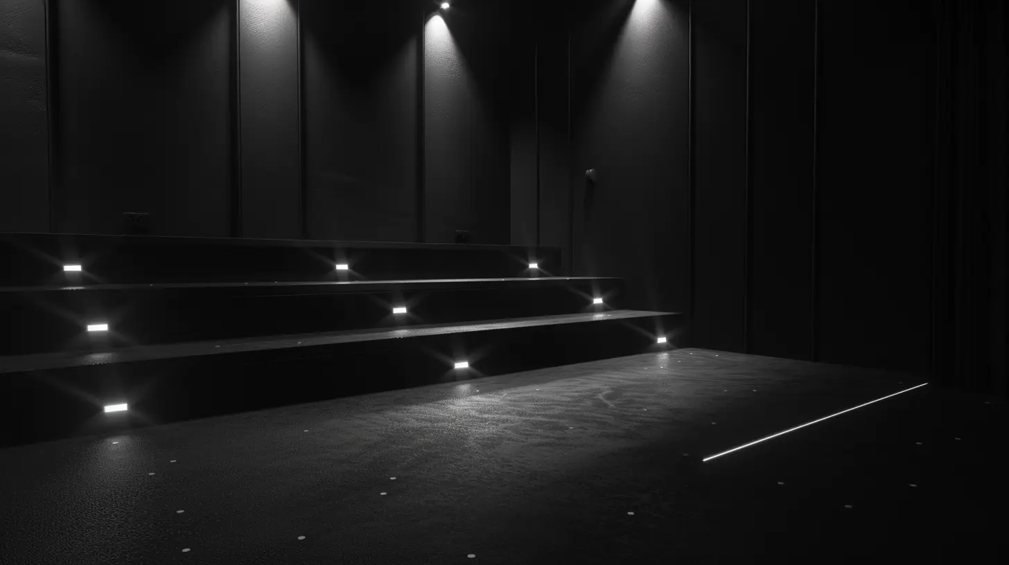 floor illumination as home cinema idea