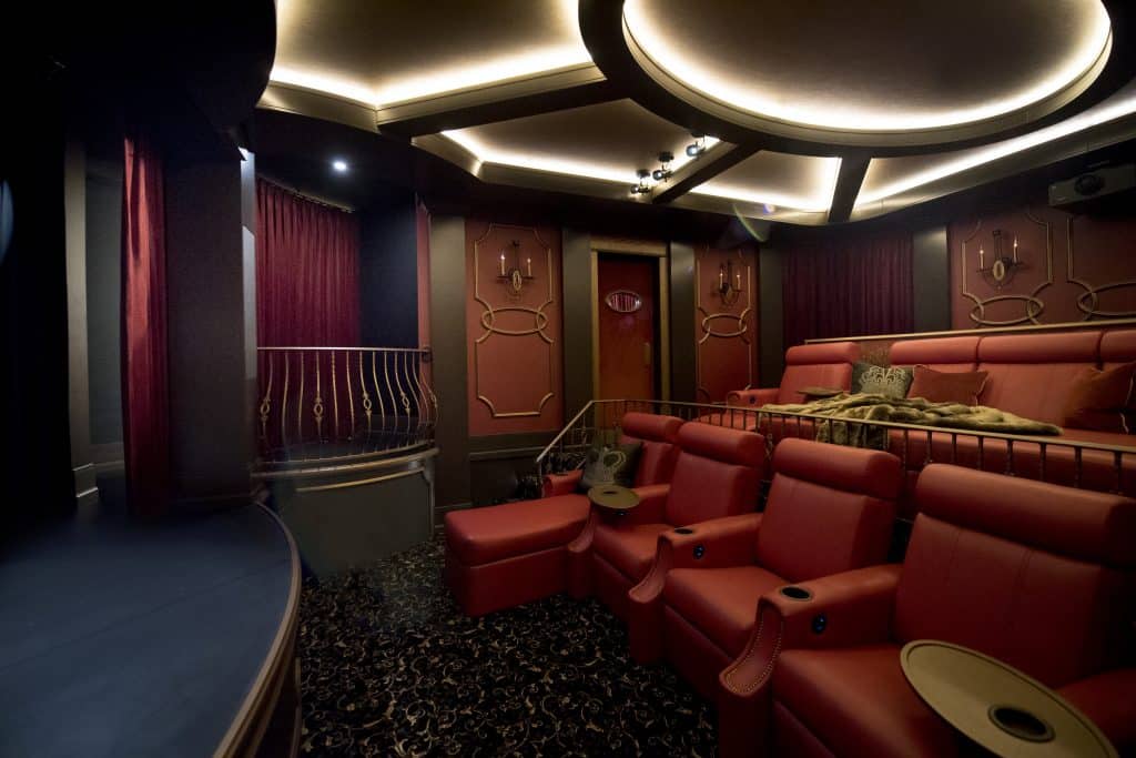 Laying out a custom home theater design
