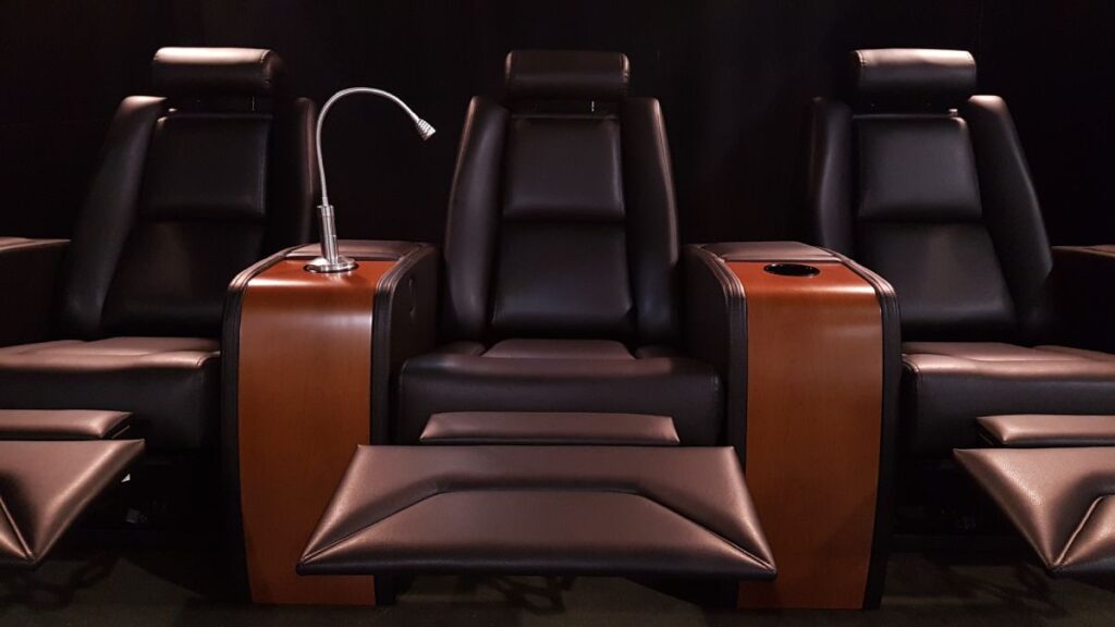 Mood lighting on your home theater seats 