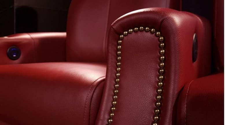 EHTS contemporary home theater seats with tacking