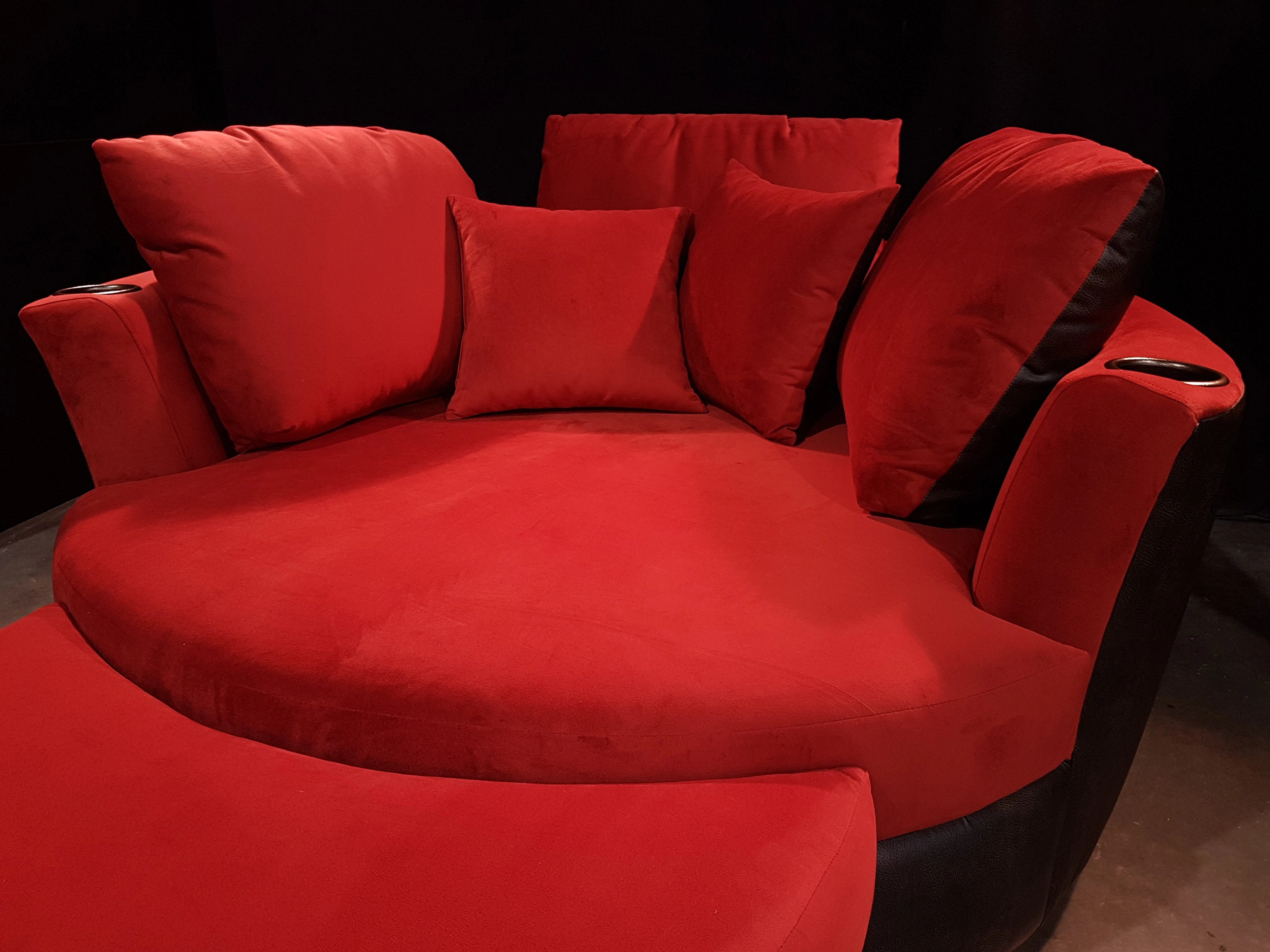 Red Home Cinema Couch