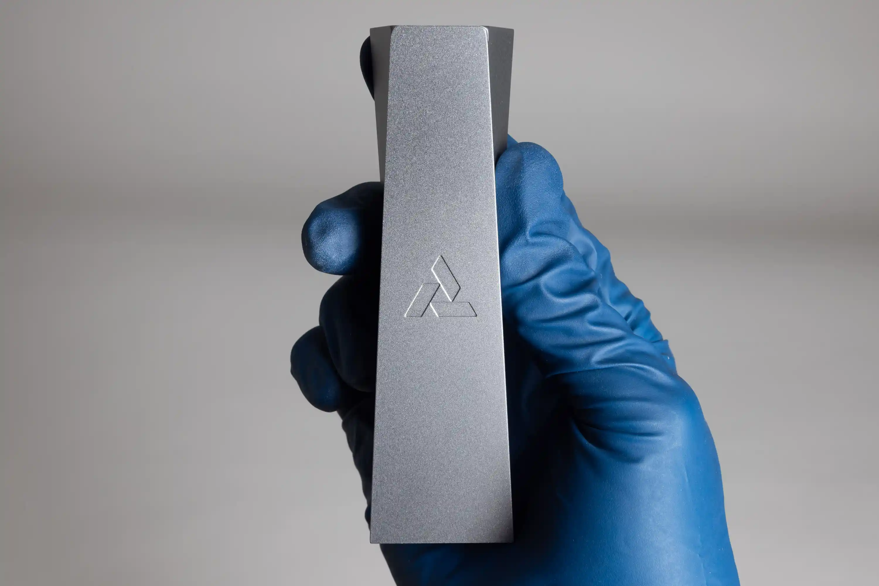 anodized aluminum pipe surface detail