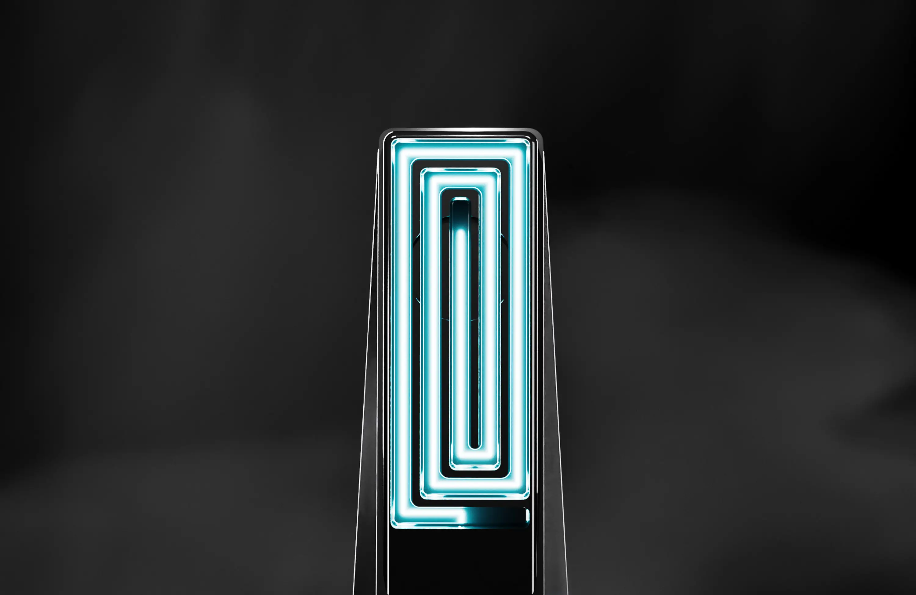 Cutaway diagram illustrating arcs, expansions, and reconvergence in a magnetic pipe pathway.