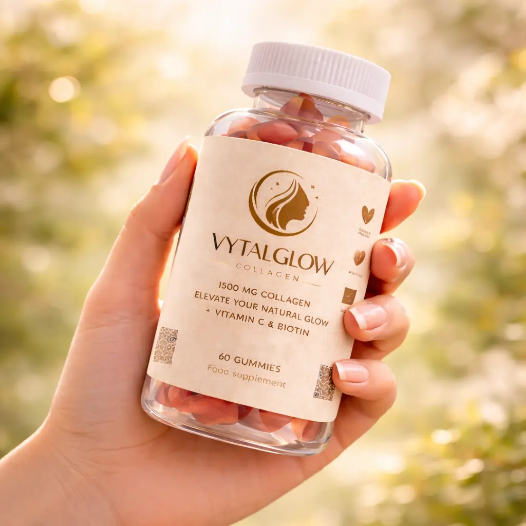VytalGlow collagen gummies bottle