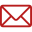 Red envelope with a white cross inside.