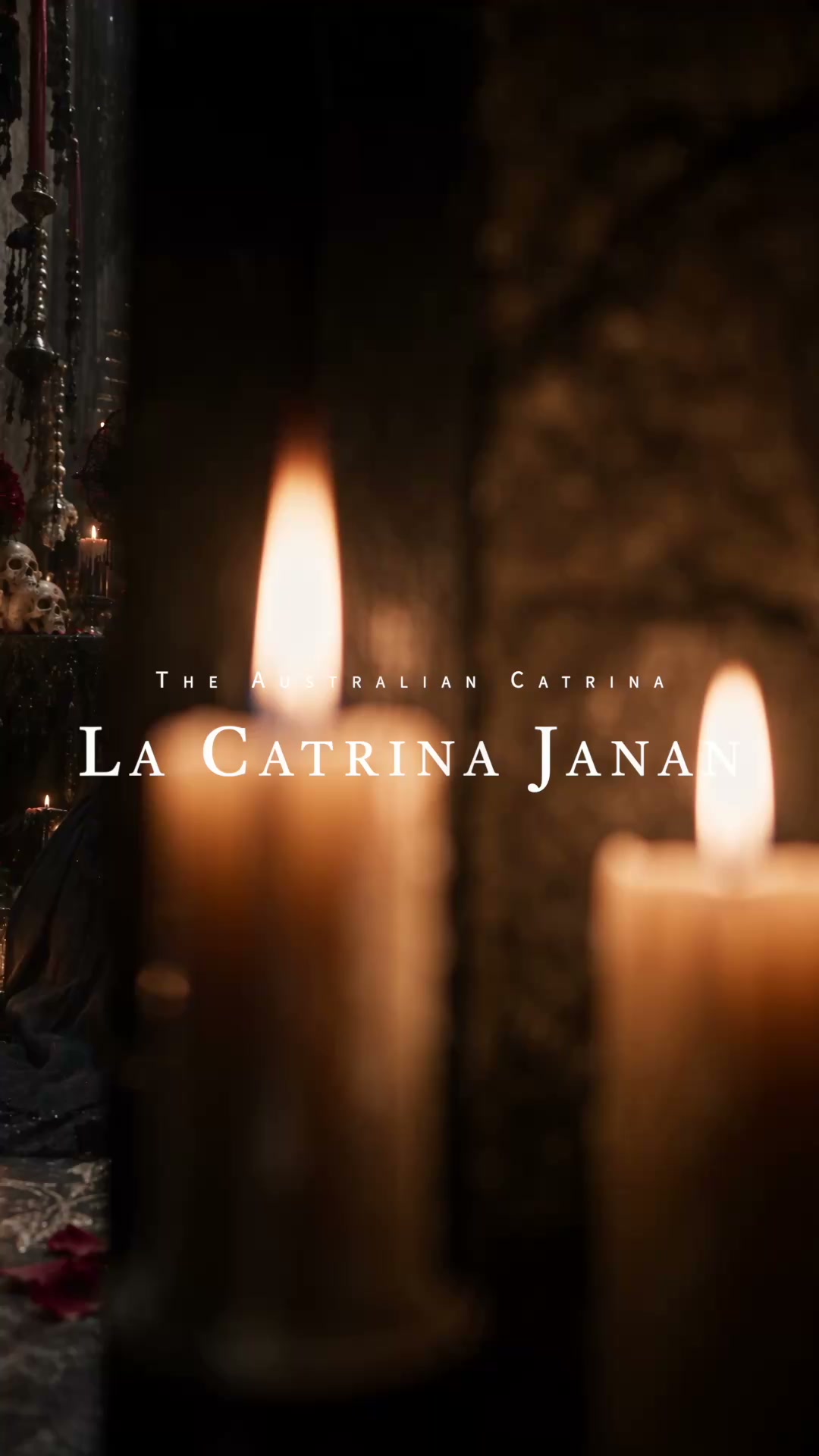 The Australian Catrina — candlelit opening title