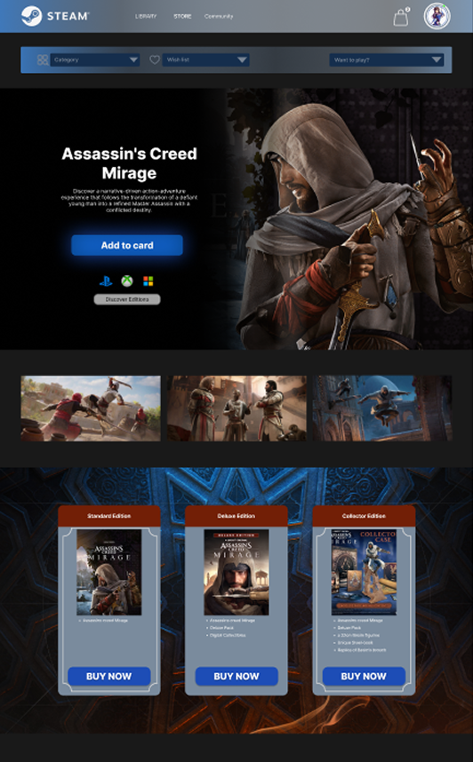 New Product Page