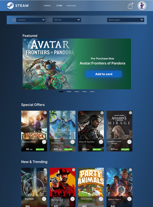 New Steam Home