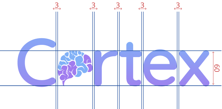 Cortex logo grid spacing