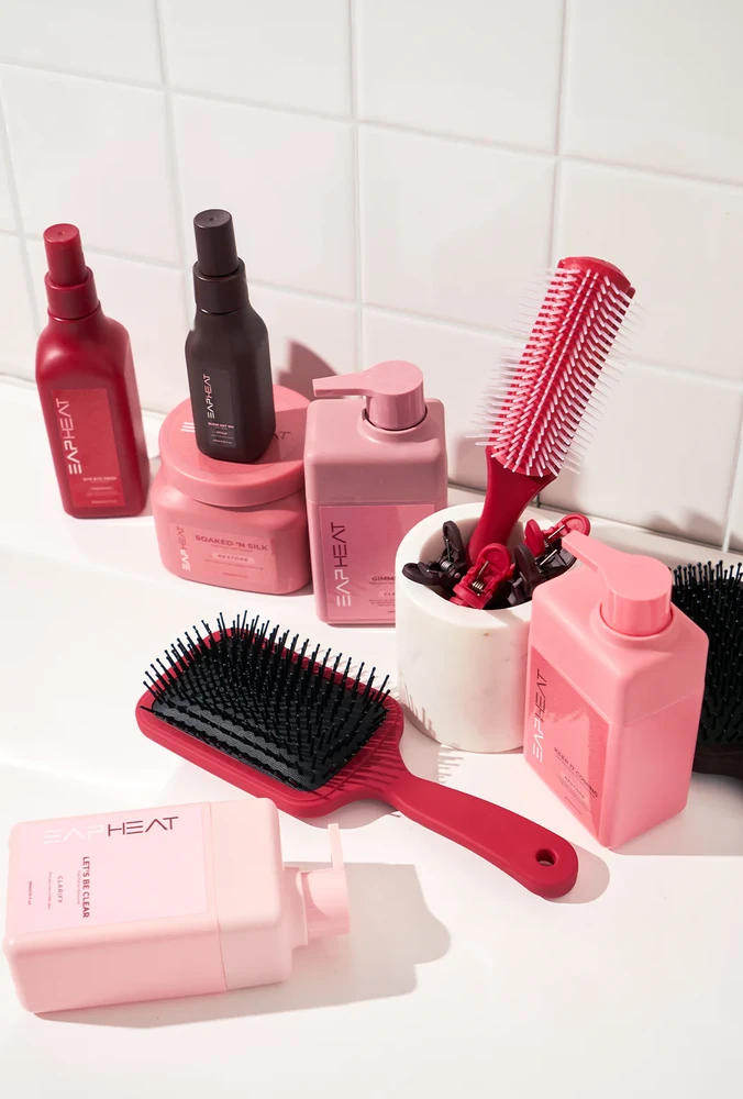 Hair care products tile