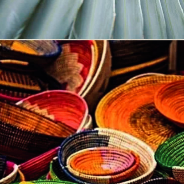 Handwoven Caribbean baskets