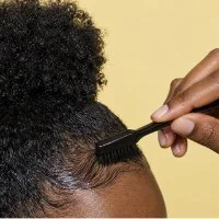 Edges being laid with a brush