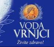 Logo firme Voda voda sa belim slovima i svetlo plavom pozadinom