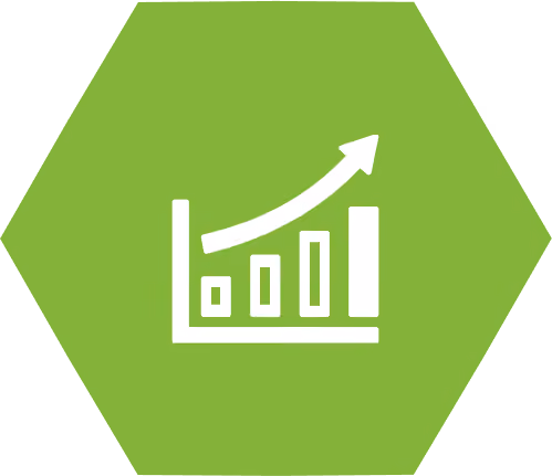 Enhance quality green icon