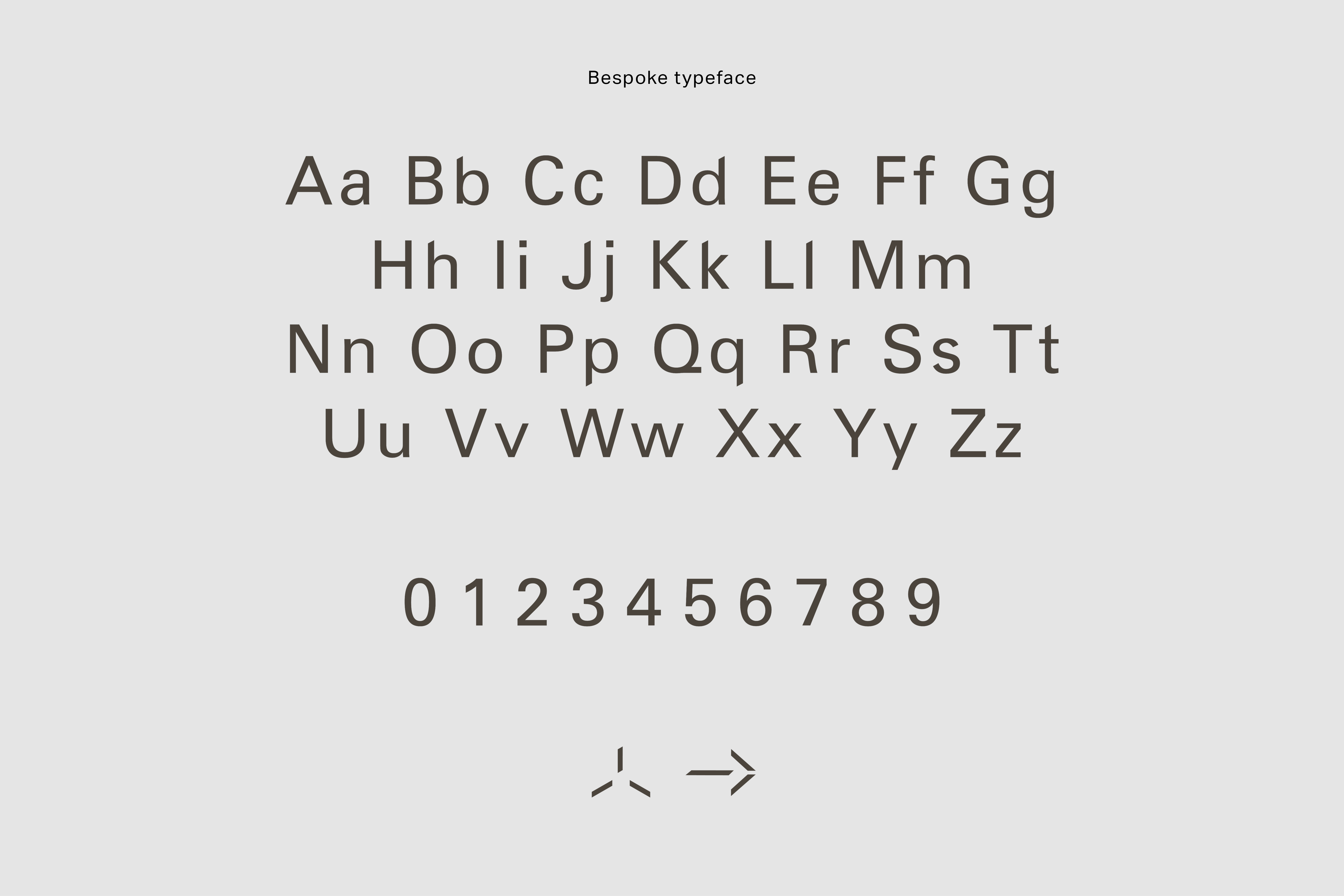 Bell Phillips Architects bespoke typeface and type design by Alice Bosc Studio