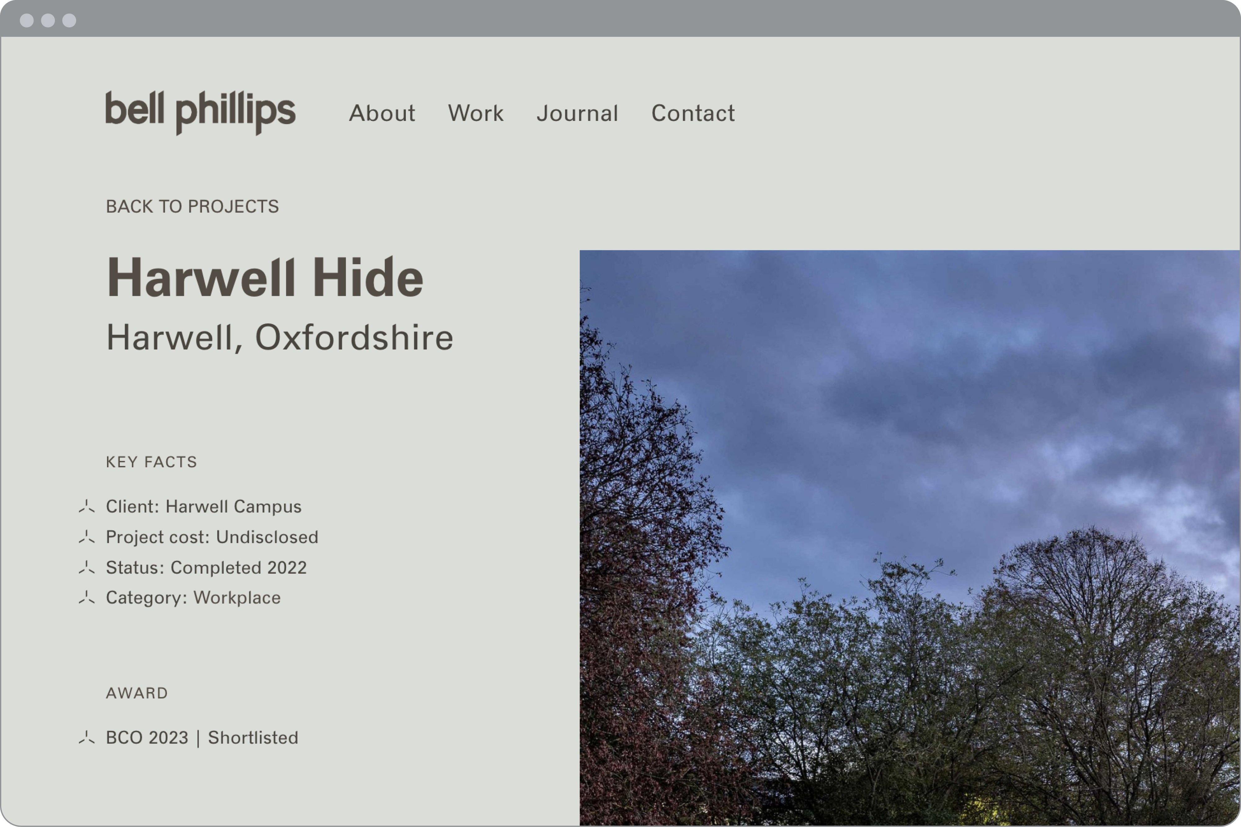 Bell Phillips Architects brand identity and web design by Alice Bosc Studio