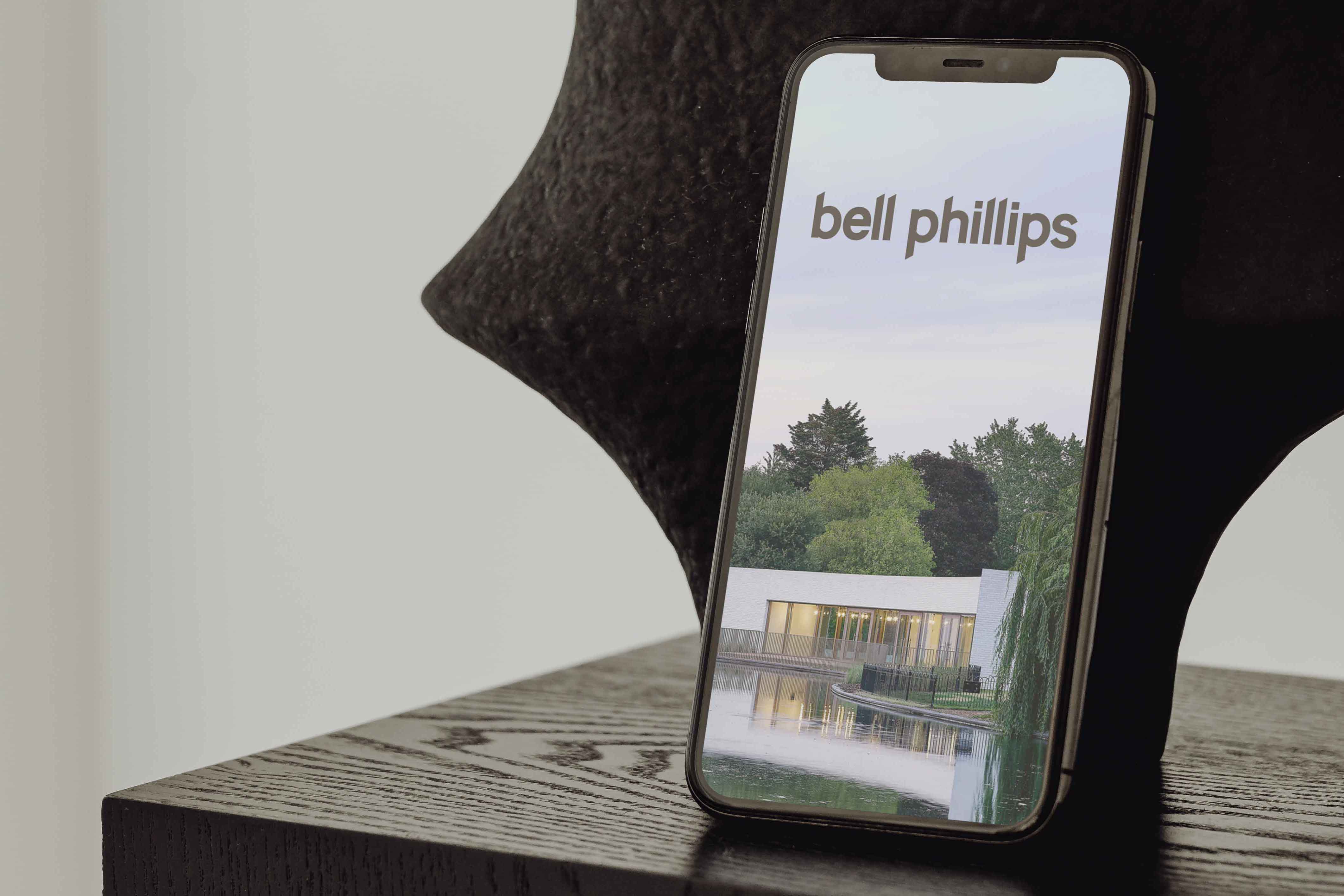 Bell Phillips Architects website redesign — desktop homepage view