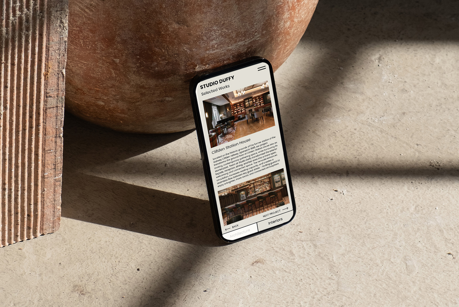 Studio Duffy brand identity and website — full-width banner