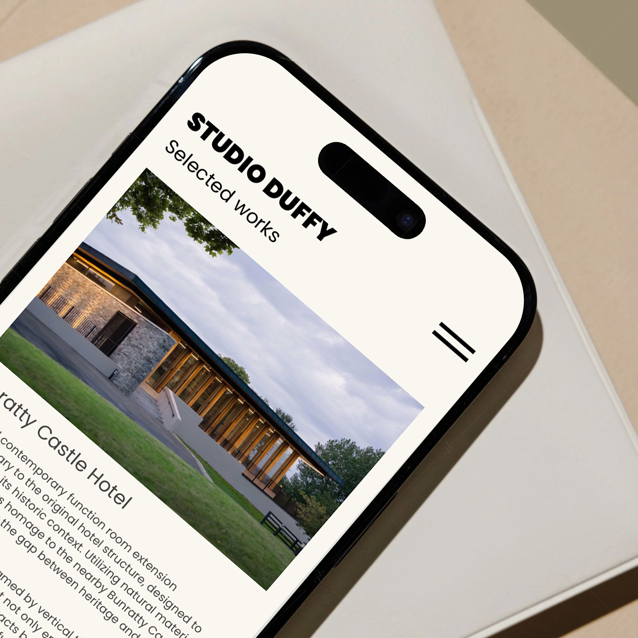 Studio Duffy website — architecture projects listing page