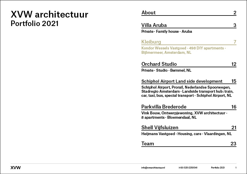 XVW Architectuur portfolio page 01